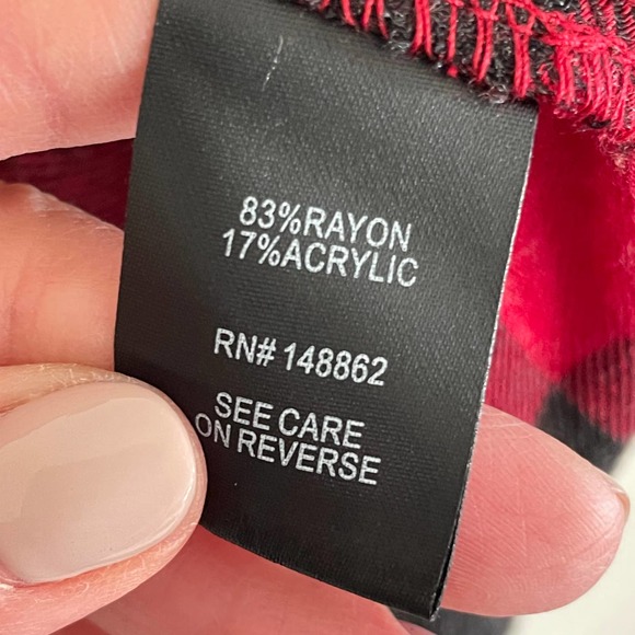 Torrid Flannel Red Checkerboard Buttondown Brushed Rayon shirt size 1X - Picture 9 of 10